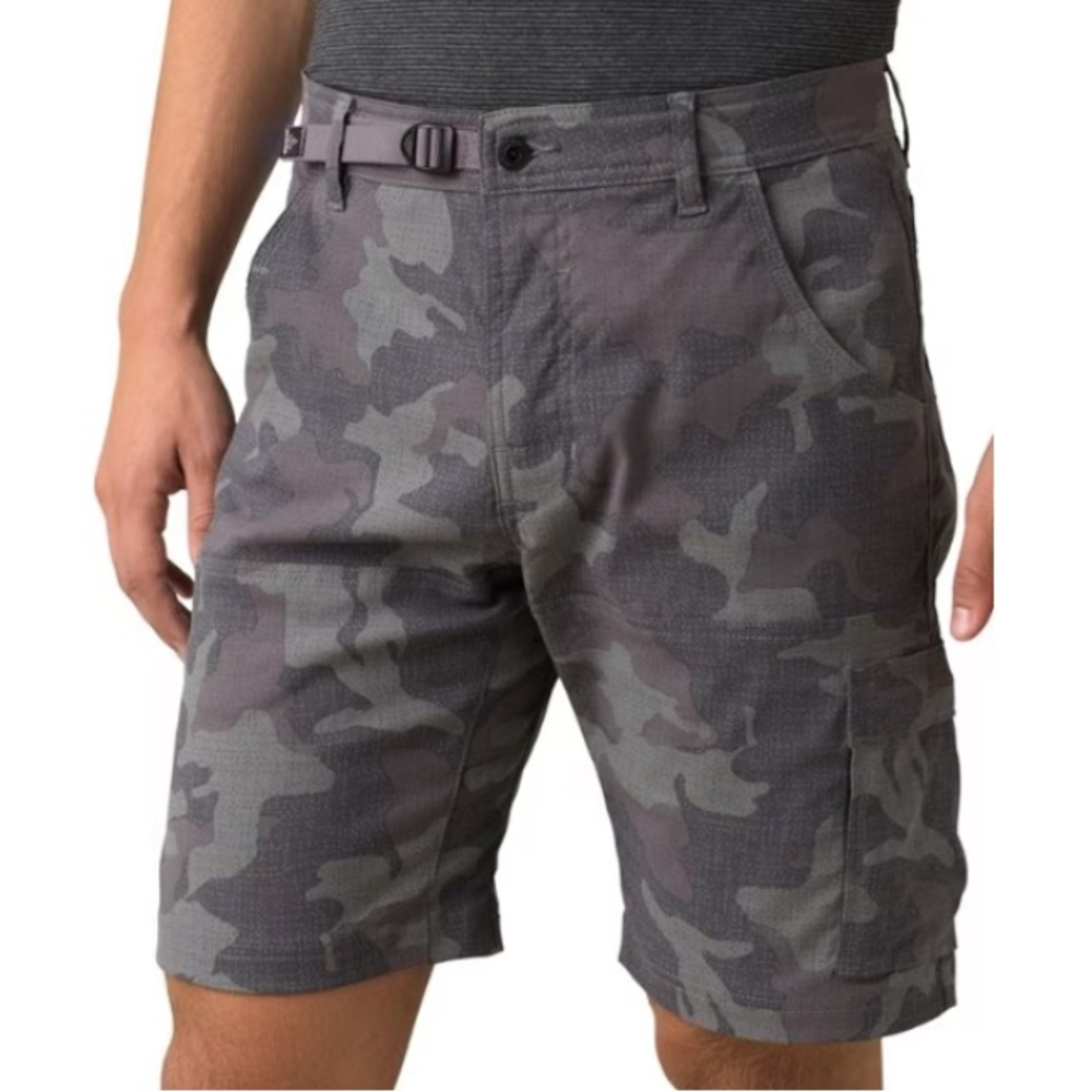 (B52) prAna Stretch Zion Shorts‎ - Men's, in Gravel Camo, Size 28W/10L, NWT